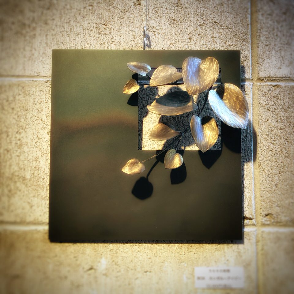 和歌山ヒロ画廊 鉄の仕事 江口真代・江口良一展 出品作品 カセキの時間シリーズ「Box カンガルーアイビー」