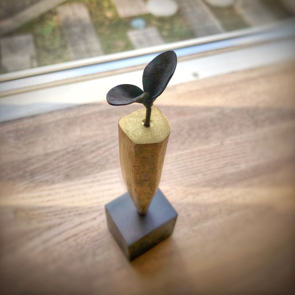 葉山ギャラリーTiptoe　鉄の仕事　江口真代+r展　出品作品　カセキの時間シリーズ「recolection」